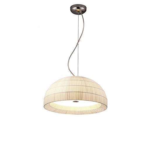 Lustres en tissu créatifs style île nordique avec suspension dôme en fer pour loft