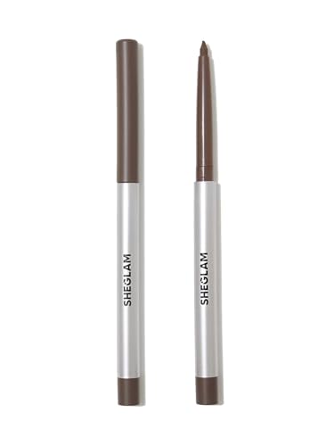 SHEGLAM On-Line Creamy Eyeliner Waterproof Matte Gel Eyeliner Pencil Smudge-Proof Long Lasting Nourishing Eyeliner With Botanicals Sodium Hyaluronate-Brown
