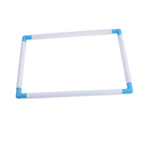 Housoutil Square Clip Embroidery Frame for Cross Stitch and Quilting Easy to Assemble and Store Durable Clamp for and Painting Random Color Design