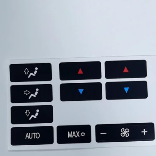 Kit autocollants climatisation BMW E39 1996-2002 pour boutons de commande usés - 3