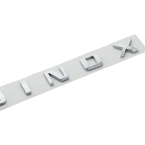 Image of 2X Equinox Front Door Nameplate Letter Logo 3D Badge Emblem Sport Replacement for Equinox (Chrome)