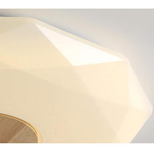 Moderne simple LED plafonnier bois, lampe de chambre à coucher créative - 2