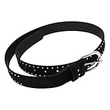 Charme féminin : le design clouté rehausse le charme féminin de la ceinture, en faisant un accessoire indispensable à toute garde-robe. ceinture à rivets rock, ceinture western pour femme