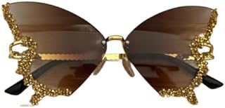 نظارة شمسية بتصميم جديد (ذهبي + بني) g-005