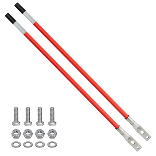 27 Snow Plow Markers Guides with 304 Stainless Steel Base Accessories plow Markers Internal addition of all steel wire Fit for Most Snow Plows UVT ATV Pickup Truck Tractor Snow plows Prominent (2)