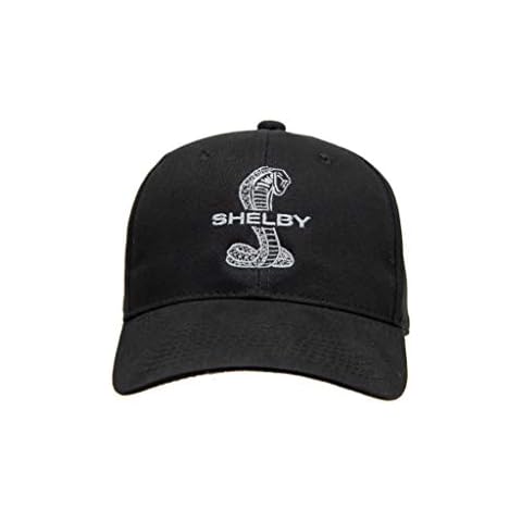 Shelby Super Snake Black Hat | Officialy Licensed Shelby® Product | One-Size Fits All | Adjustable Hook/Loop Closure, Black, Large Cover