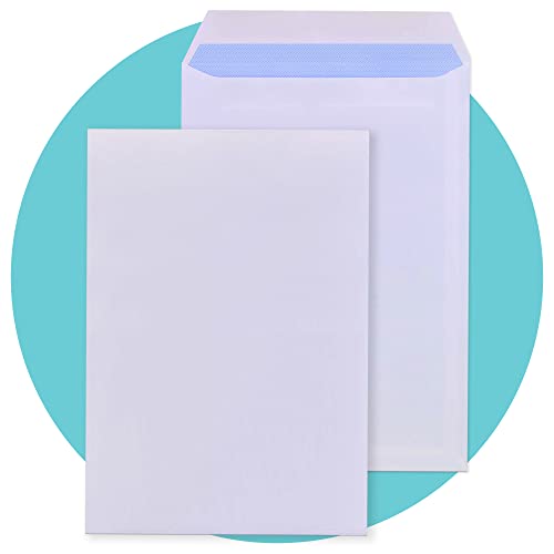 Triplast 50 x C4 White Self Seal Security Envelopes (Size: 324x229mm) | Fully Opaque, Self Sealing & Printer Safe Mailing Paper Envelopes | Ideal for Everyday Home, Office & Commercial Use