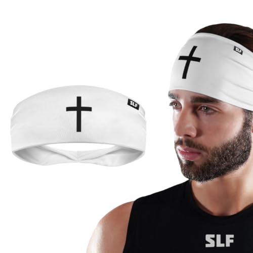 Faith Cross White Headband