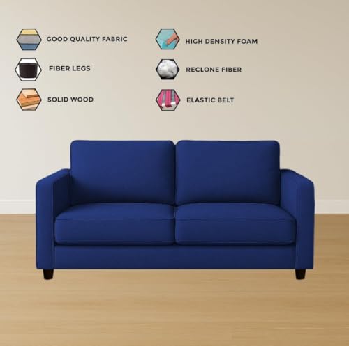 Image of The MM Furniture store Premium Fabric Sofa - Sapphire (2 Seater)