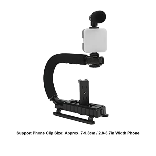 Stabilisateur de caméra pour vlogging avec éclairage LED et microphone - 6