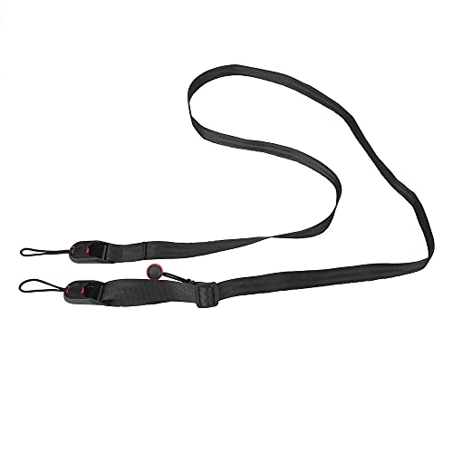 VVEMERK Kamera Tragegurt, Kameragurt Schnellverschluß Universal Kameragurt Längenverstellbar von 74.5-172 cm,Schwarz…