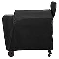 Unicook Pellet Grill Cover Compatible for Traeger Pro 34/780 Series, Texas, Z Grill and More, Heavy Duty Waterproof Wood Pellet Smoker Cover, Fade Resistant Full Length Grill Cover, Black