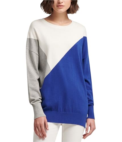 DKNY Womens Colorblocked Knit Sweater