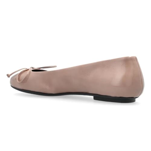 Milooey shoes Women's Ballet Flats with Tie Closed Round Toe Low Heels Dressy Casual Prom Party Shoes Size 4-16 US3