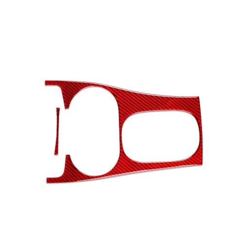 Autocollant aspect carbone rouge et garniture de panneau de vitesse pour Cobalt