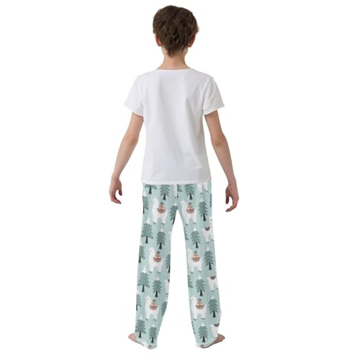 Boys' Pants Christmas Tree Boxes Long Bottoms Jogger Pants Elastic Waist Trousers with Pockets S-XL3