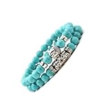 QUXVUIS Elegantes und bedeutungsvolles Buddha Schmuckarmband Entdecken Sie wahre Eleganz und Bedeutung mit dem exquisiten Buddha Schmuckarmband