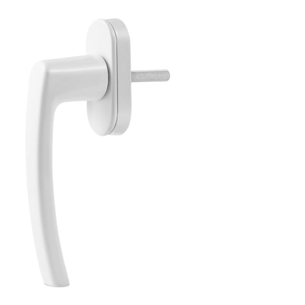 Fermi per finestre, Universal Straight Inner Window Crank Handle Aluminum Alloy White 12x7x5cm Inside Locking