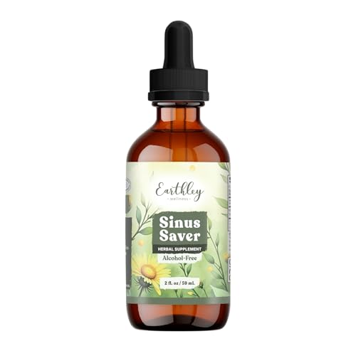 Image of Earthley Wellness Sinus Saver, Natural Remedy, Free of Allergens, Parabens, and Preservatives, Helps Boost Vitamin C (2 oz, Alcohol Free)