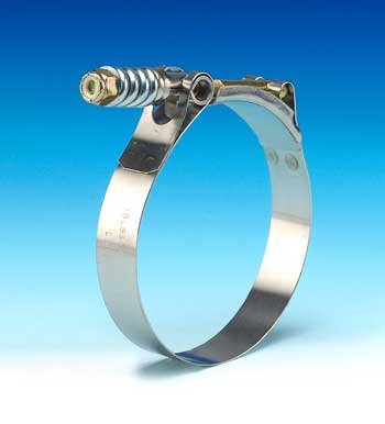 Murray Steel Spring-Load Hose Clamp with Steel Screw, 3.78"-4.08", 3/4"W, 50-60 lbs Torq