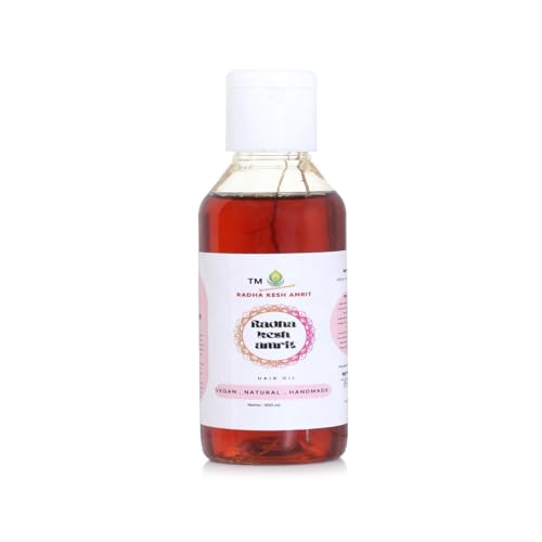 Natural Hair Oil for Hair growth and hairfall control | Homemade oil with Curry leaf Amla Reetha Shikakai Hibiscus and Neem | For Dry Damage Frizzy Hair | Men & Women | 100Ml