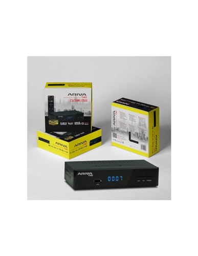 Récepteur TNT hd Ferguson Ariva T40 DVB-T2 HEVC H.265 10 bits, H.264, tuner Full HD, HDMI, péritel, Ethernet LAN, fonction PVR, télécommande 2 en 1,...