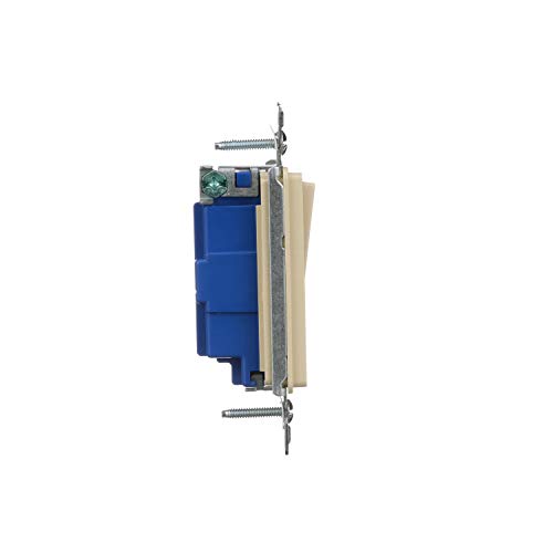 Image of Eaton 7501V 15-Amp 120-Volt Single-Pole Decorator, Ivory
