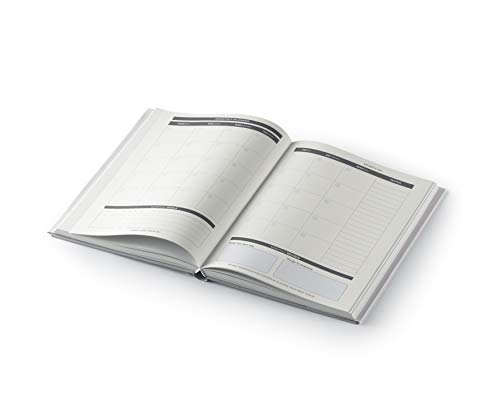 Image of LAURET BLANC Daily Planner Diary and Organizer, Gratitude and Affirmation Journal with Weekly and Monthly Review- A5 Size, Plan for 6 Months, Hardcover