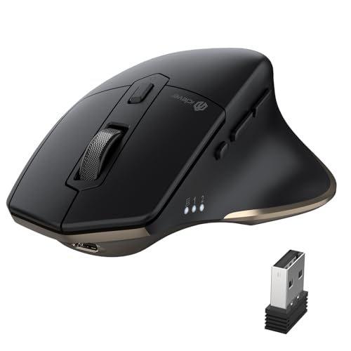 iClever Bluetooth Maus Kabellos, Ergonomische Maus, – Ansicht 1