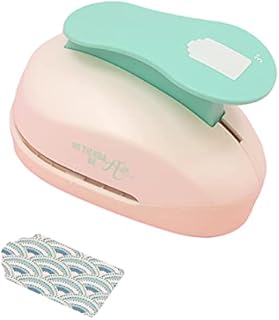 Craftelier - Label Punch with Scalloped Special for Scrapbooking and Crafts | Push Lever for Tags on Paper and Card - 3 inches · 7.62 cm
