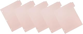 HONMEET 5 Folhas Tag Cadernos Fichário Clipes Bloco De Notas Bloco De Notas Marcadores De Página Divisores De Fichário Divisores Estéticos Divisores De Página Separador De Etiqueta