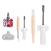 HERCHR Kit de réparation de Machine à Coudre 5 pièces, Tournevis à Fente de Retrait de Filetage Tournevis et Brosse de Nettoyage