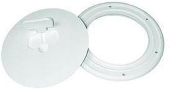 212 Main 6 in. Cam-Out Deck Plate, Polar White