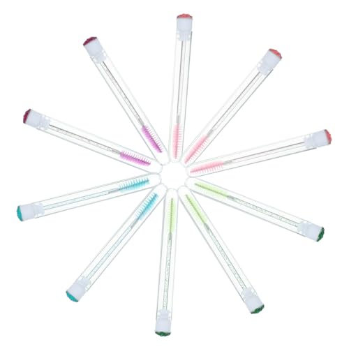 GALPADA Finish Mascara Brush Diamond Tube Eyebrow Brush Tube Set Random