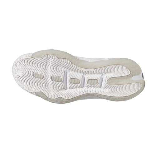 adidas Unisex Dame 8 Basketball Shoe, White/Black/Grey, 9.5 US Men – Ansicht 5