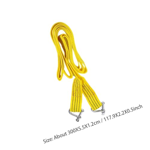 Cuerda de remolque para coche fluorescente de nylon resistente en pack de 2 piezas 2