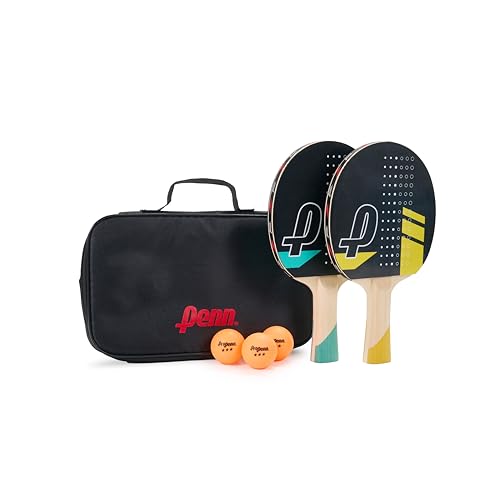 Penn 50 Professional Ping Pong Paddles Choose Single Table Tennis Paddle or Deluxe 2 or 4 Player Kit with Balls and Storage Case