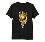 Gold Dripping Basketball Trendy Urban Respect The Drip Premium Tri-Blend T-Shirt