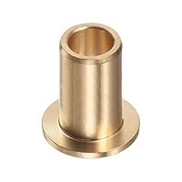 QUARKZMAN Flansch Lager Hülse 10mm Bohrung 14mm AD 30mm Länge 2mm Flansch Dicke Bronze Buchse Selbstschmierende Buchsen Hülse für Industrielle Anlagen