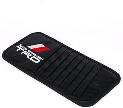 Car Decoration Zone 車 サンバイザーポケット 多機能車用サンバイザーケース 車用 Dvd Cd収納ホルダー レザー製 ディスクカード 収納袋 車載 大容量バイザーポケット ブラック Toyotaトヨタ Trd 国内正規品