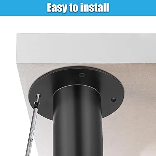 Youyijia Adjustment Table Leg 710-1100mm Height Breakfast Bar Legs Worktop Desk Round Tube Table Leg Support Furniture Table Leg (Black)