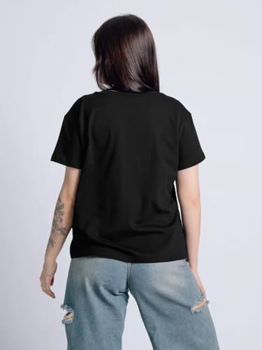 Image of LEOTUDE Women's Short Sleeve with Round Neck, Oversized Longline Drop