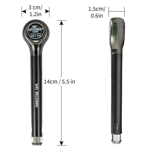 Stationery Island Cinta Correctora Roller Paquete de 4, Cintas Corrector Compact Corrección de Oficina Hogar Material Escolar y Papeleria para Estudiante Niño Adulto Oficinista 6mx5mm - imagen 9