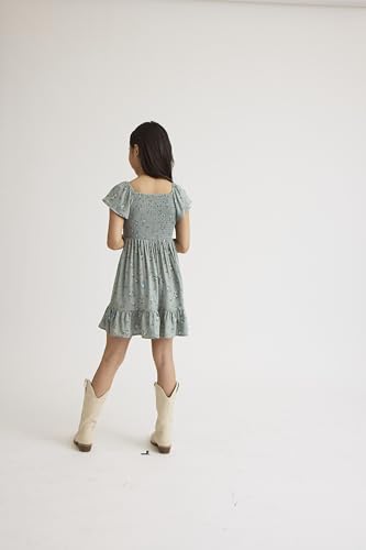 Image of The Children's Place girls Floral Smocked Babydoll Dress