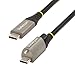 StarTech.com 20" (50cm) Top Screw Locking USB C Cable 10Gbps - USB 3.2 Gen 2 Type-C Cable - 100W (5A) Power Delivery Charging, DP Alt Mode - Single Screw Lock, USB-C Cord Charge/Sync (USB31CCTLKV50CM)