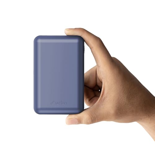 Image of URBN 20000mAh Nano Plus 35W Turbo Fast Charging Power Bank | Two-Way Fast Charge | Metallic Finish | 12-Layer Circuit Protection | 1 Year Warranty (Blue Titanium)