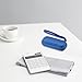AGPTEK Carrying Case, EVA Zipper Carrying Hard Case Cover for Digital Voice Recorders, MP3 Players, Storage Holder for 3D Printing Pen, USB Cable, Earphones, Memory Cards, U Disk, Blue