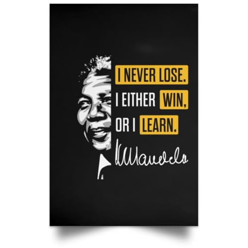 Soul'n'Passions Never Lose Either Win or Learn Motivational Room Decor