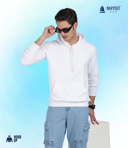 Image of Cotton Hoodies for Men | Pullover | Winter Wear | Hoodie | Hooded Sweatshirt | Kangaroo Pockets Hoodie|Regular Fit |Size S- 2XL
