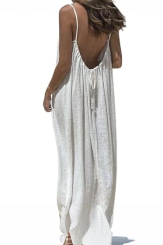 Sorose Cami Lounge Dress Sorose Cami Lounge Dress Backless Pajamas Set White Pink Floral...